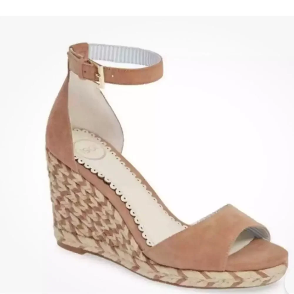 1901 Espadrilles Ankle Strap Sandals, Size 6.5M New